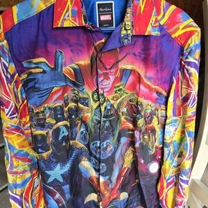 Robert Graham Limited Edition Marvel Avengers Long Sleeve Shirt